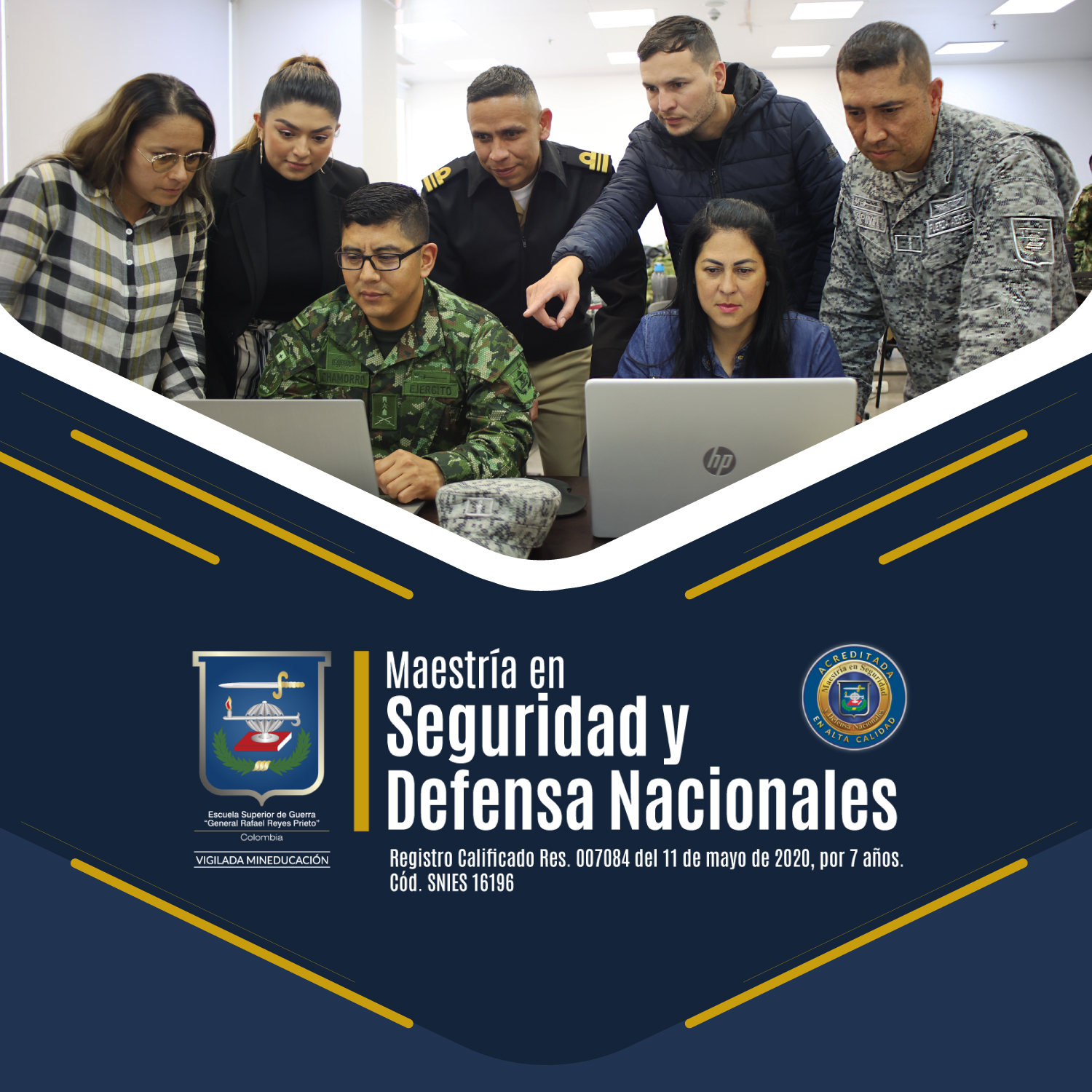 Banner Maestría en Seguridad y Defensa Nacionales 