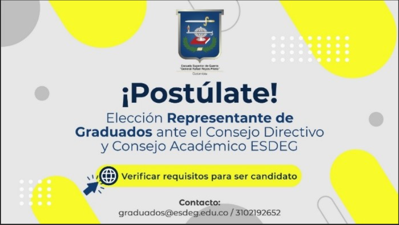 POSTULATE A REPRESENTANTE DE GRADUADOS ANTE CONSEJO DIRECTIVO Y CONSEJO ACADÉMICO 