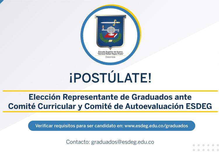 PARTICIPACIÓN PROCESO DE ELECCIÓN REPRESENTANTE DE GRADUADOS ANTE COMITÉ CURRICULAR Y COMITÉ DE AUTOEVALUACIÓN