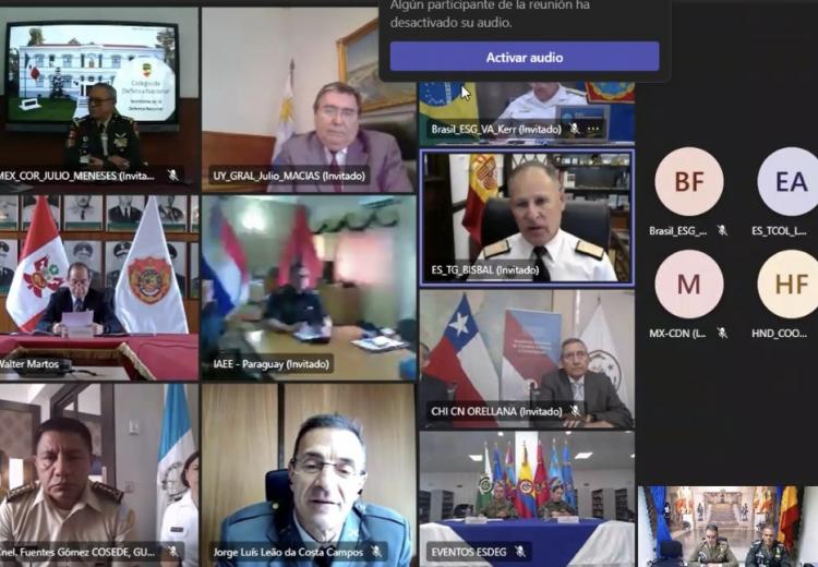 Videoconferencia de la Asociación de Colegios de Defensa Iberoamericanos – ACDIA