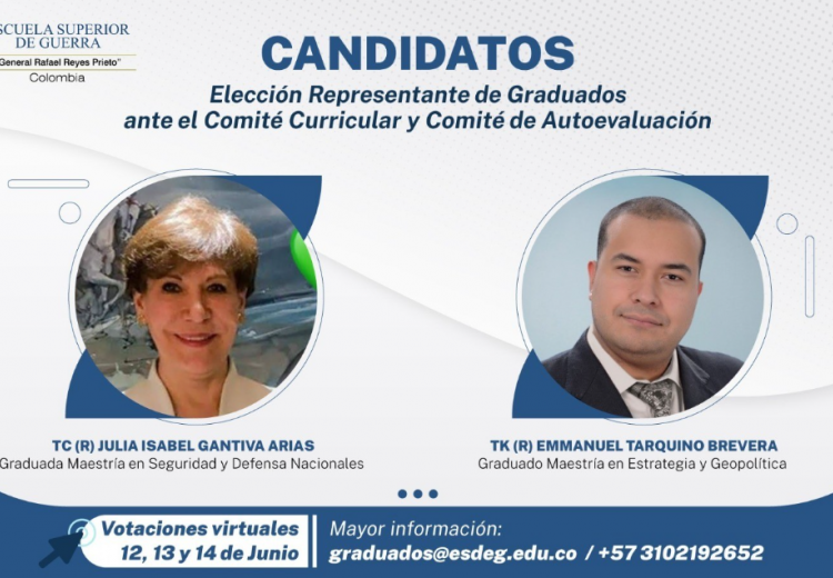 ELECCIÓN REPRESENTANTE DE GRADUADOS ANTE COMITÉ CURRICULAR Y COMITÉ DE AUTOEVALUACIÓN